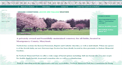 Desktop Screenshot of norbeckmemorialpark.com
